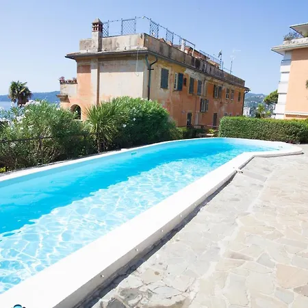 Nautilus Vista Mare Mozzafiato A 180 Gradi- Posto Auto Privato - 2 Matrimoniali Piu 1 Divano Letto Singolo-sky,netflix-wifi 200mg * Rapallo